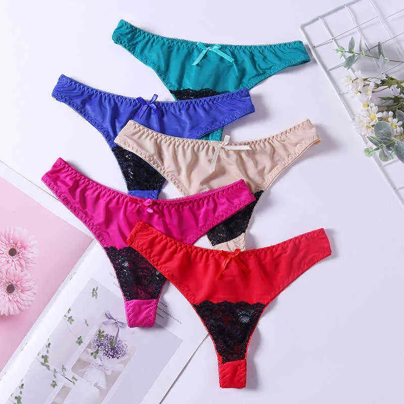 5 Pcs/lot Hollow Lace Women Underwear Low-waist Seamless Sexy Briefs Female  Breathable Pantis