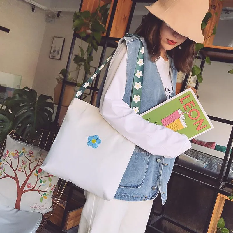 Вечерние сумки Canvas Bag Женская одно плечо студент колледжа класс.