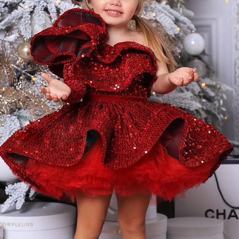 white christmas dresses Children's Beauty Pageants/Girls Pageant Dresses/Princess Baby Dress Black / Height 31.5''-36'' (Age 1-2)
