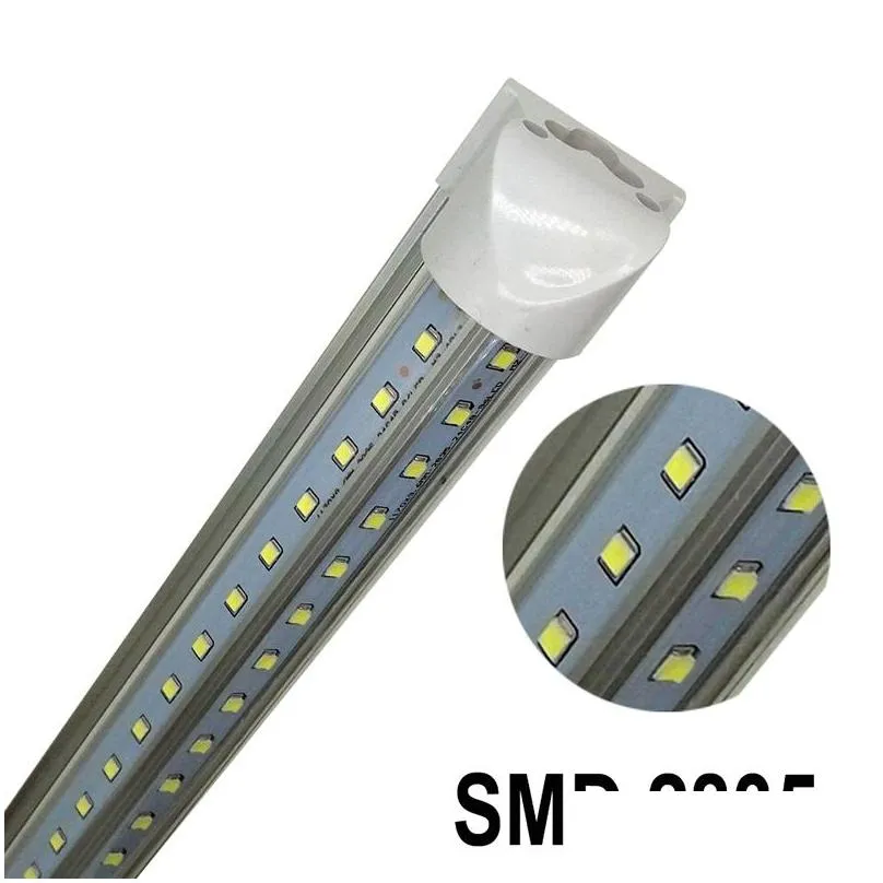 vshaped 2ft 3ft 4ft 5ft 6ft 8ft cooler door led tubes t8 integrated led tubes double sides led lights 85265v