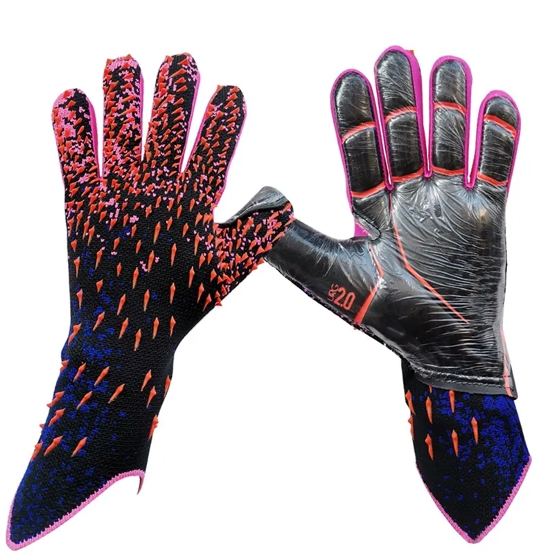 Keeper Keeper Voetbalhandschoenen Handschoenen met sterke grip en vingerbescherming Voetbal Keepershandschoenen met slip Beschermend latex 220601