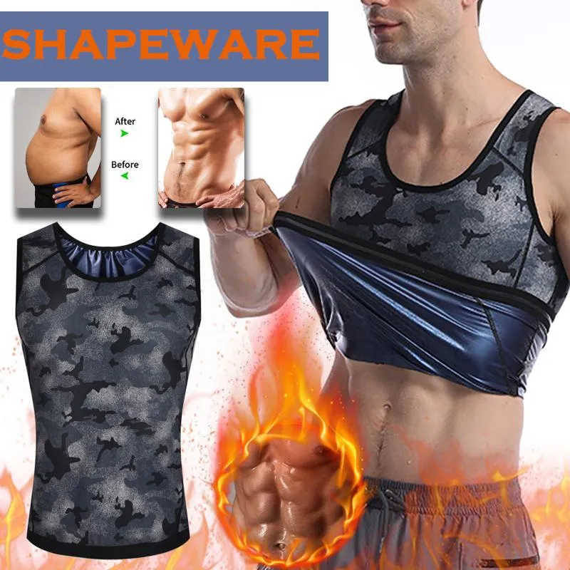 Waist Support Sweat Sauna Vest Slimming Body Shaper Men Wrap Abdomen Shapewear Trainer Tank Tops Corset Gym Underwear Shirt Fat Burn
