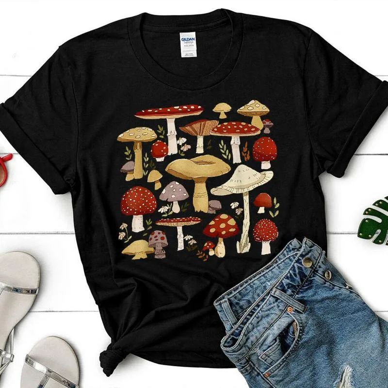 Men's T-Shirts Cottagecore Aesthetic Goblincore Mycology Shrooms Mushroom Unisex T Shirt