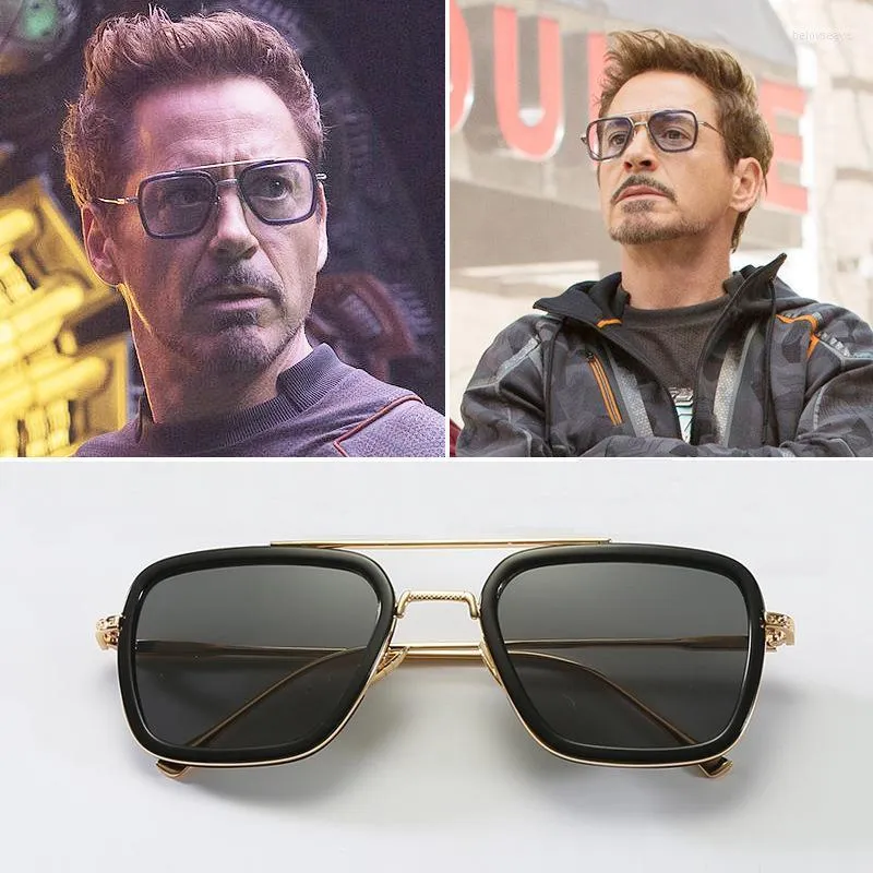 Sunglasses 2022 Men'S UV400 Square Metal Frame Fashion Ladies Glasses