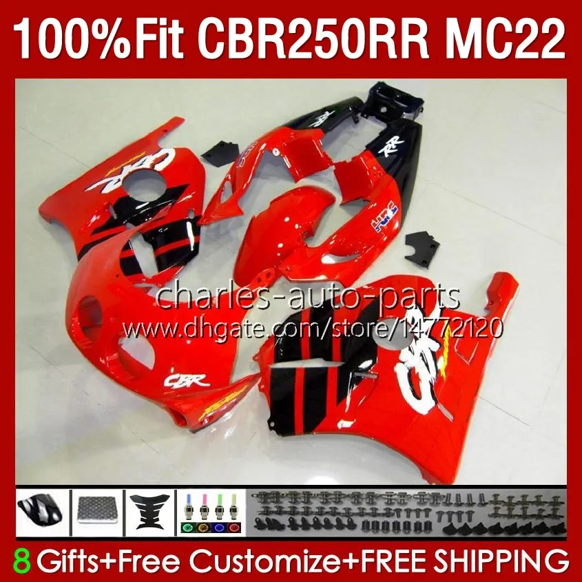 Injectielichaam voor HONDA CBR 250RR 250 RR CC CBR250RR 90 91 92 93 94 95 96 97 98 99 131 NO.30 250CC MC22 CBR250 RR rood zwart 1990 1991 1992 1995 1996 1997 1998 1999 Kuip