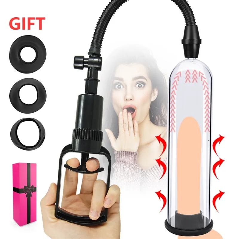 Sex Toy Massager user Manual Penis Enlarger Pump Enhancement Extender Toys for Men Male Masturbators Trainer Vacuum Adult Tool