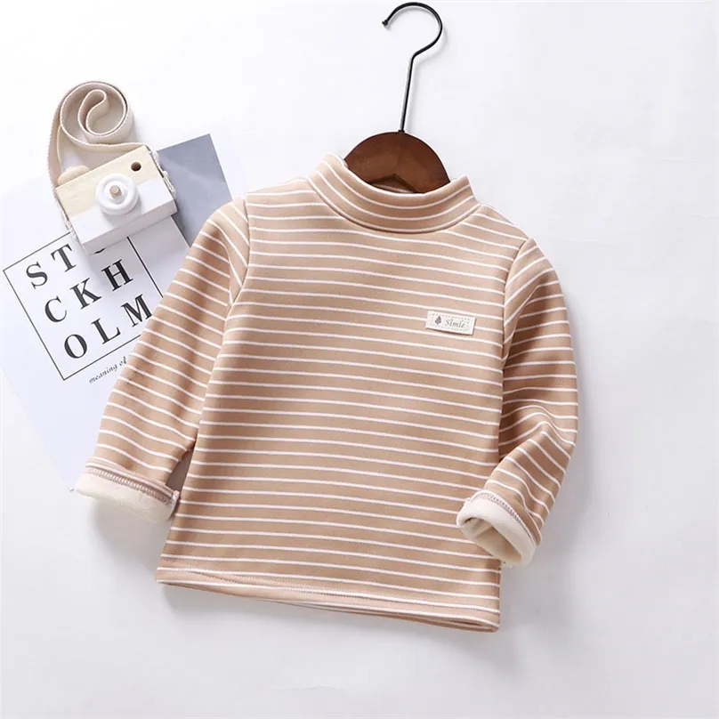 Spring Autumn Fall Clothes for Kids Teen Girls Clothing Fashion Tees Baby Boys Tops Cotton Childrens Long Sleeve Tshirts 220812