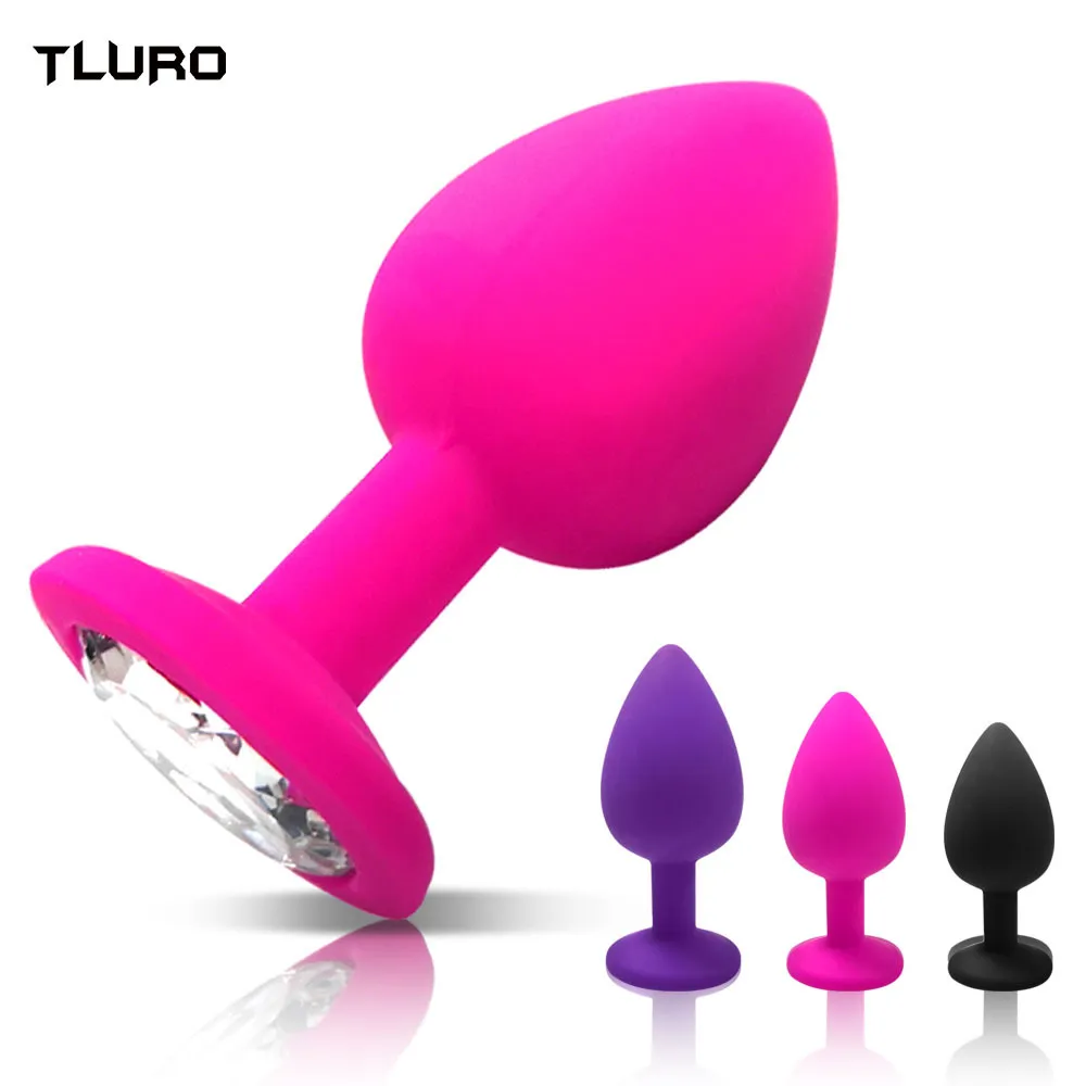 Silikon Anal Plug Butt Bullet Vibrator för kvinnor män prostata massager mjuk olika storlek gay sexiga leksaker vuxna