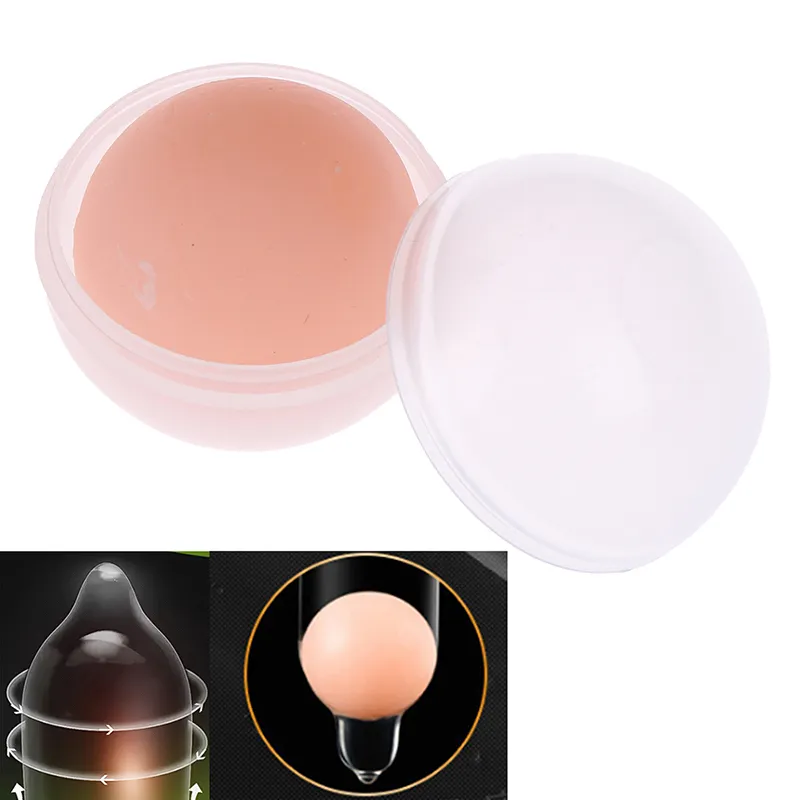 Penis Extender Extension Beads Soft Head Attachment Ball For Adult Penis Enlargement Cock Extender Sex Toy