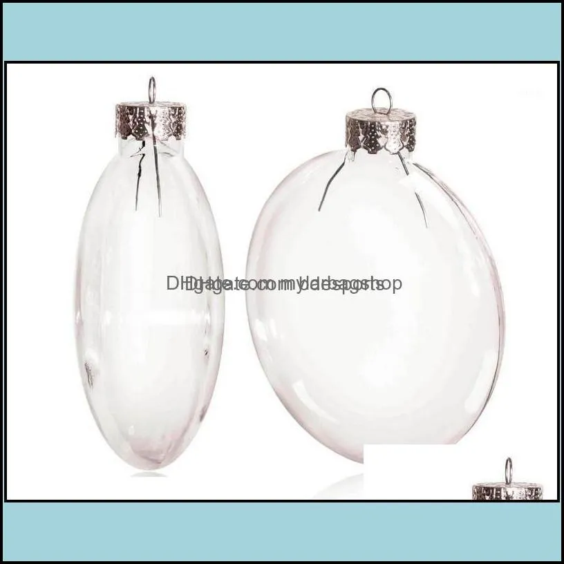クリスマスデコレーションフェスティブパーティー用品ホームガーデンdiyペイント可能な透明な装飾80mmガラスディスク装飾
