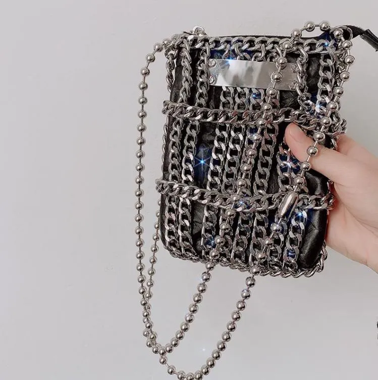 DHgate.com:Niche Design Kraft Paper Chain Mobile Phone Bag