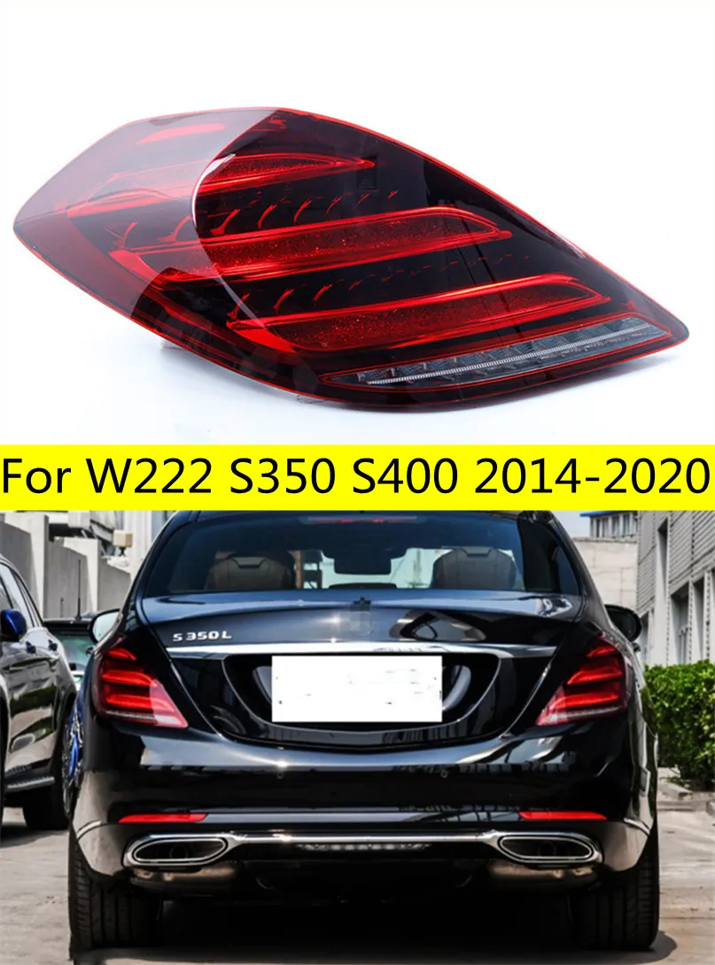 Peças de carro para luzes traseiras de LED W222 20 14-20 20 S350 S400 S500 W223 Luzes traseiras LED DRL DRL RANÇO TRAFERTAGEM NEXE LUZ LIGH