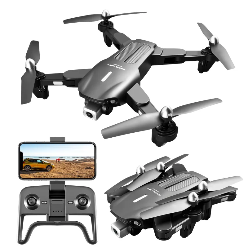 K106 oas hinder undvikande drones led belysning quadcopter dubbla kamera 4k drone luftkamera flygplan