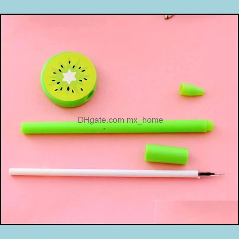 creative cartoon gel pen lemon fruit ballpoint pens lemonfruitballpointpen fruitshape ballpointpens wq739-wll