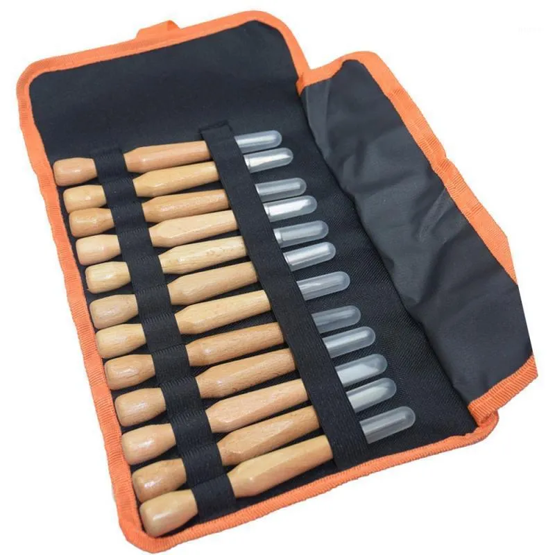 Professional Hand Tool Sets 12Pcs Wood Carving Chisels Knife Tools Set For Woodcut Working Clay Wax Arts Craft Cutter Woodworking