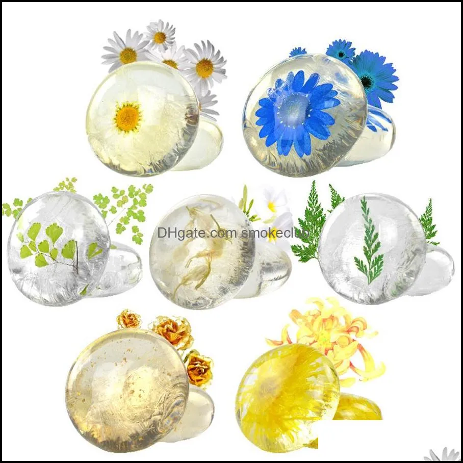 Creative Soap Amino Acid Essential Oil SoapTransparent SoapFlower SoapCreative Handmade SoapFace Washing Bath SoapFlowers Wholesale