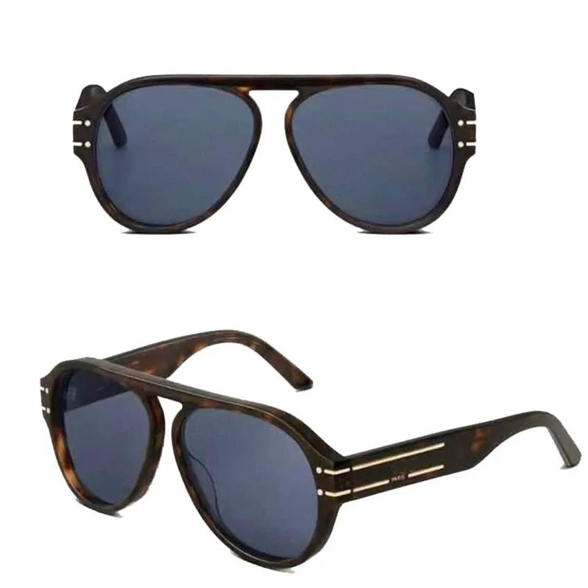 Мужчины женщины солнцезащитные очки Black Sport Signature A1U очки классическая овальная рама A1U Дизайнерская солнцезащитная глаза оригинальная Box254i