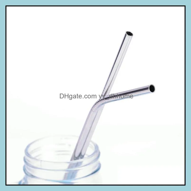 eco straw stainless steel 304 straw 20 oz bent straight drinking straw 8.5 inches wholesle