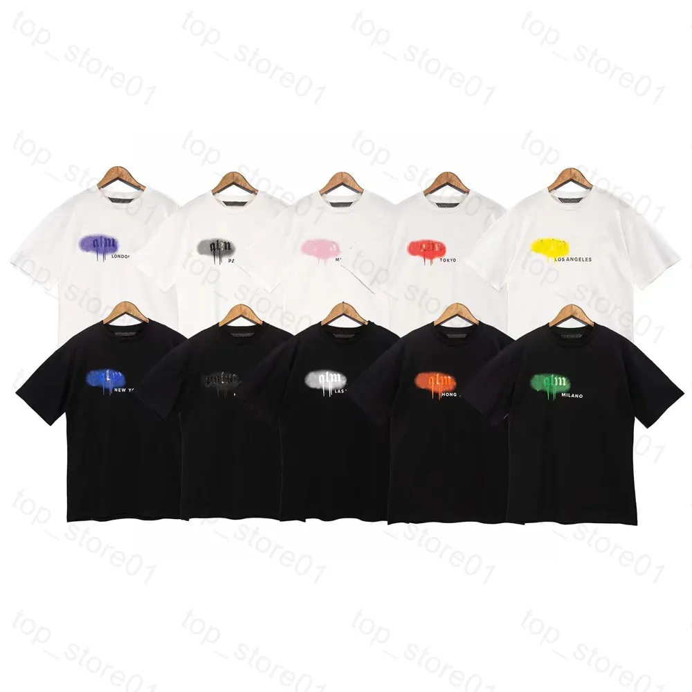 5A Estate Uomo maglietta Donna T-shirt Mans Stylist Tee Ghigliottina Orso Stampato Manica corta Troncato Orsi Tees 2024 24ss 3D Maglietta in cotone con cappuccio 01