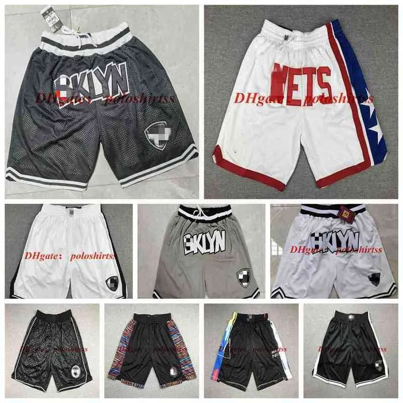 Mens stitched Just Don Basketball Shorts Nets11 Irving Kevin Durant 7 James Harden 13 Mitchell&Ness /22 Edition City Sweatpants White
