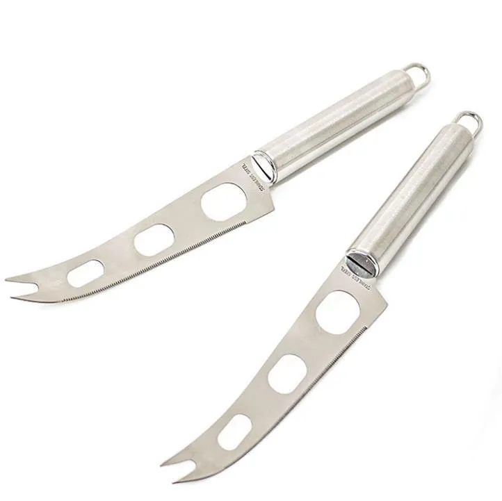 Kitchen Tools 3 Holes Cake Butter Pizza Knives Durable Stainless Steel Cheese Knife Resuable Easy To CleanSN3727