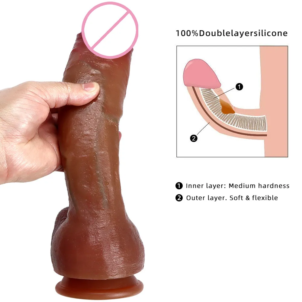 Silikon-Dildo, realistischer Penis, sexy Spielzeug mit Saugnapf, riesige Dildos für Frauen, Männer, Dick, Strapon, Anal-Butt-Plug, Dilldo, sexy Shop