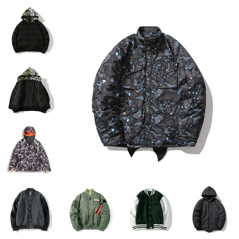 Hommes Hiver Survêtement Vers Le Bas Parkas Camouflage Classique Casual Femmes Vestes Manteaux En Plein Air Chaud Veste Unisexe Manteau Outwear Taille M / l / xl / 2xl / 3xl Jk2211