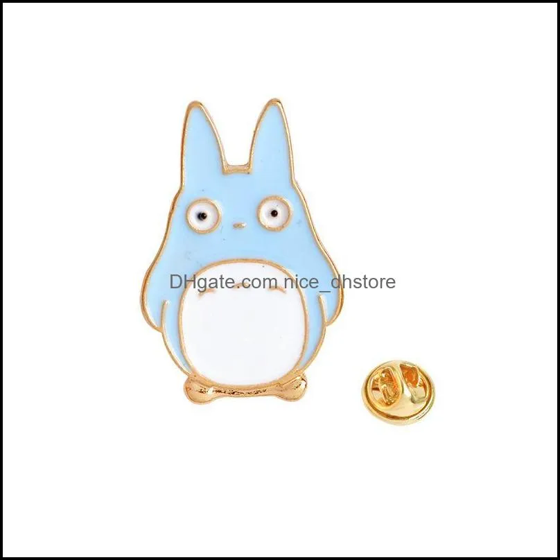 childhood my neighbor lovely totoro chinchilla brooch button pins denim jacket pin badge cartoon animal jewelry gift