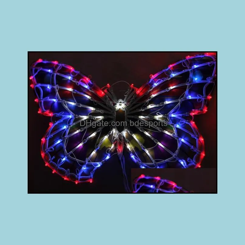 Outdoor lights Decorative lights clothing store window decoration lights wedding bows activities Decoration 50CM big butterfly