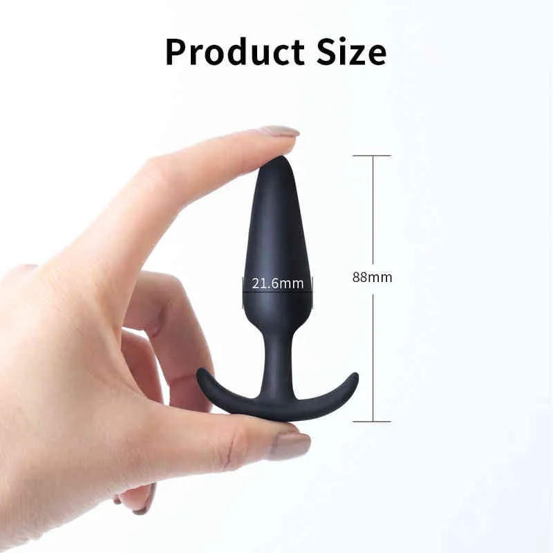 Pequeño Butt Plug de silicona Dilatador anal Juguetes sexuales para hombres Masajeador de próstata gay Productos de masturbación para adultos Suministros Sexules Toy Y220427