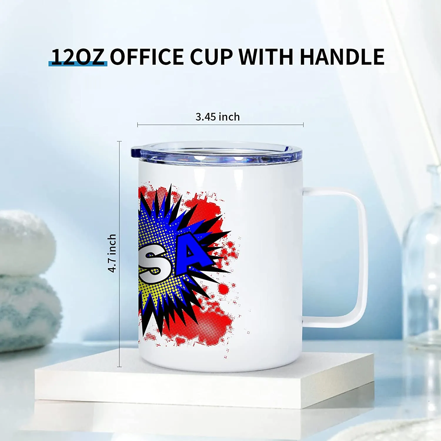 Stainless Steel Sublimation Stanley Mug Blanks With Handle And Sliding Lid  Coating 12 Oz Capacity For Cricut Stanley Mug Press Machine 04227025328  From U4qf, $5.75