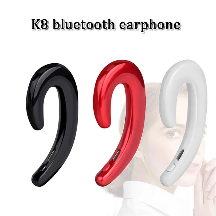 K8 wireless blue-tooth headphone earphones sport headsets hand stereo sports sweatproof headset with mic for pc tablet189r