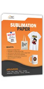 sublimation paper inkjet heat transfer epson paper 8.5