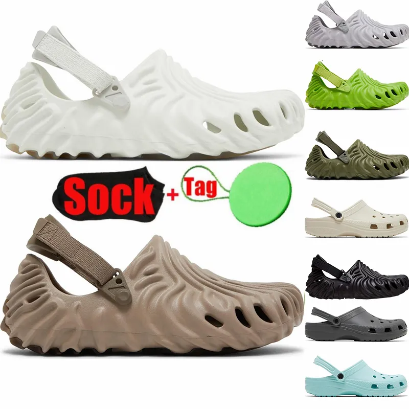 Sandały letnie 2022 Projektowanie slajdy klasyczne gumowe tępy warstwy jeżowe krokodyl brązowe zielone białe męskie damskie buty sandałowe sandale sandale ślizgowe klapki klapki