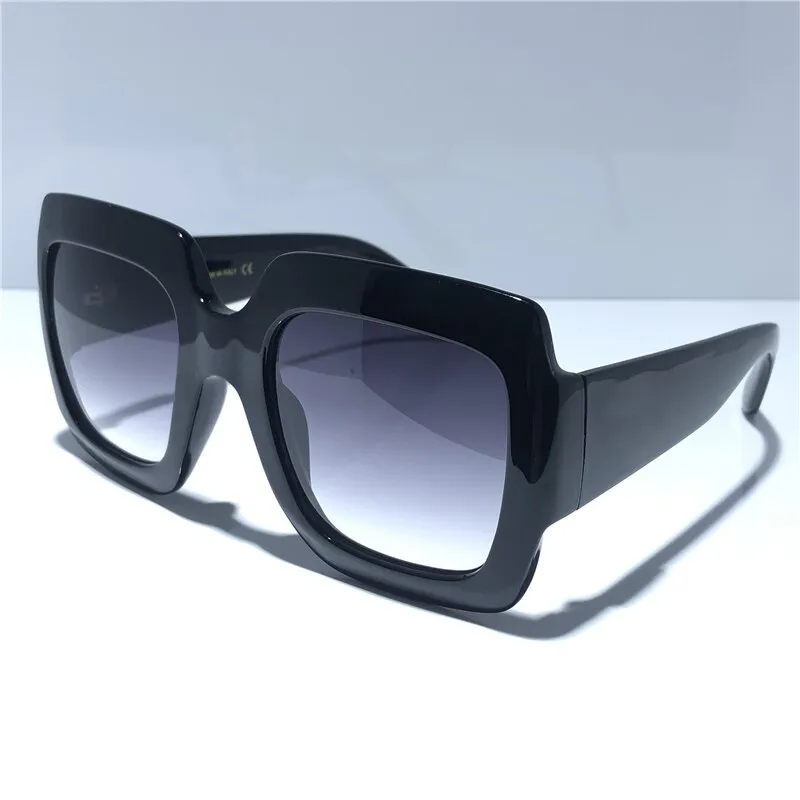 Zomer Zonnebril Voor Mannen en Vrouwen vierkante stijl 0053S Anti-Ultraviolet Retro Plaat Full Frame mode Brillen Willekeurige doos 0053