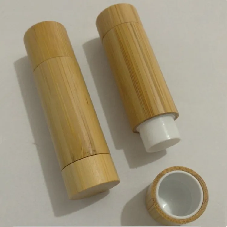 5.5g Bamboo Lip Stick Tubes DIY Cosmetic Containers Lip Balm Tubes DH9586