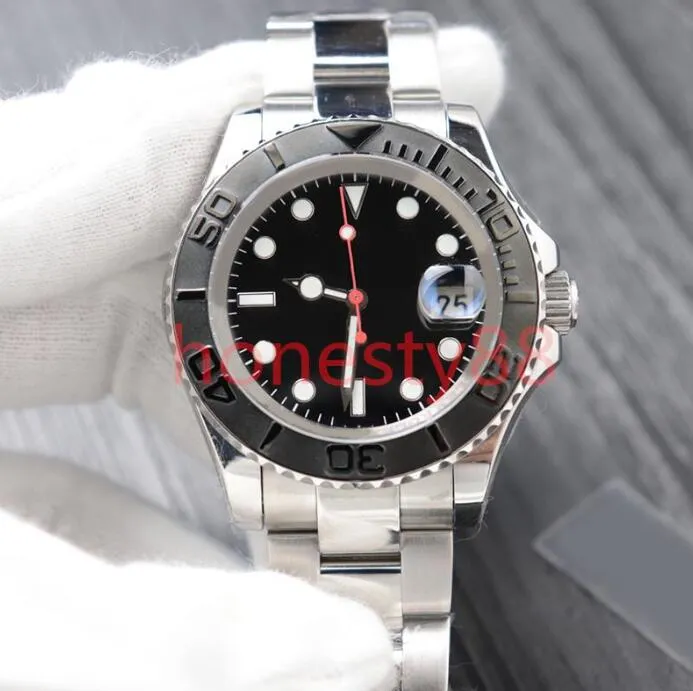 SW Men's Watches de relógio mecânico automático 40mm Blue Dial/Straia de aço inoxidável Sapphire espelho de mergulho à prova d'água Montre de Luxe Relógios Presente Presente