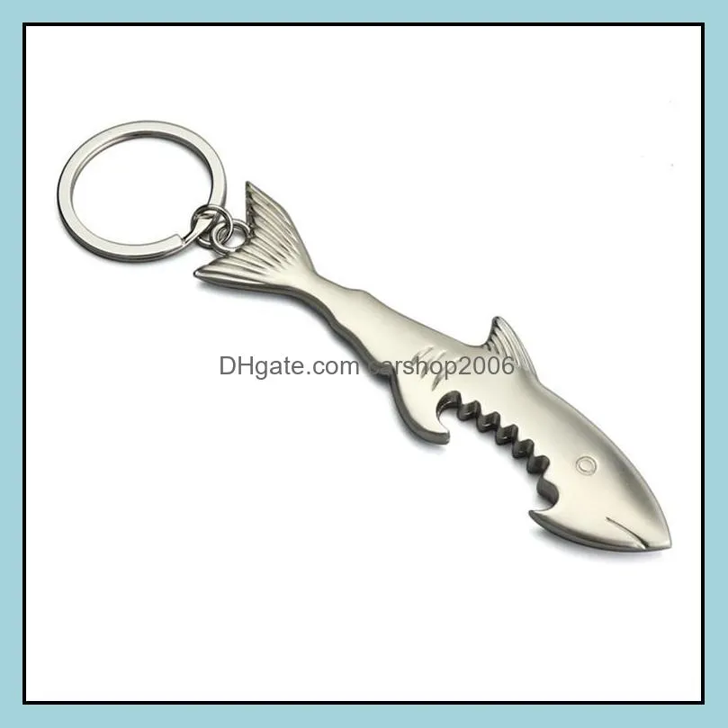 shark bottle opener key chain shark keychain bottle opener zinc alloy shark key beer bottle opener