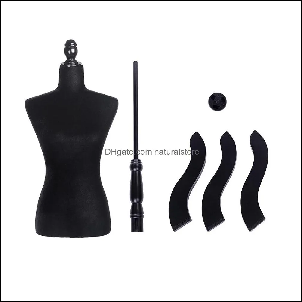 Female Mannequin Torso Dress Form Display Half-length Lady Model with Tripod Stand for Clothing Display Ship from USA