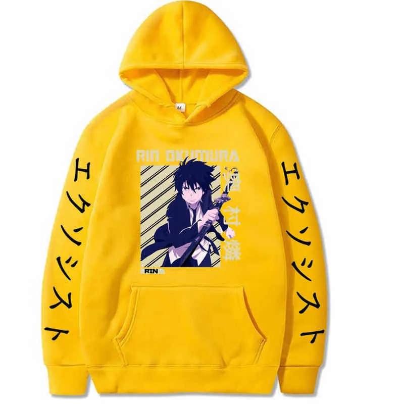 Blue exorcist hoodie sales