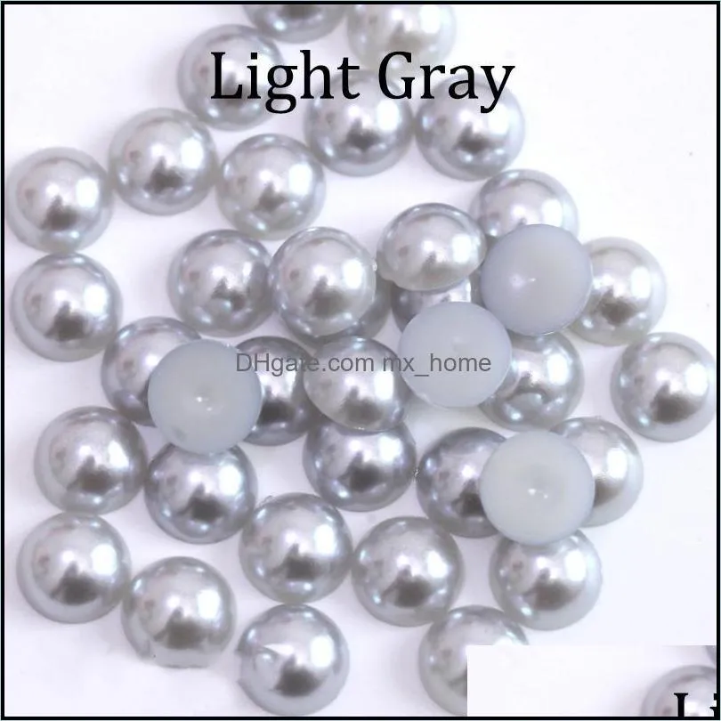 2 3 4 5 6 8 10 12 14 Mm Imitation Pearl Round Half Bead Bulk Wholesale Beads For Jewelry Making H bbyjxk