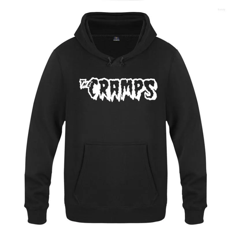 Felpe con cappuccio da uomo Felpe The Cramps Garage Punk Uomo Hip Hop Fleece Pullover a maniche lunghe Felpa Winter Skate Tuta Felpa con cappuccio Moleton M