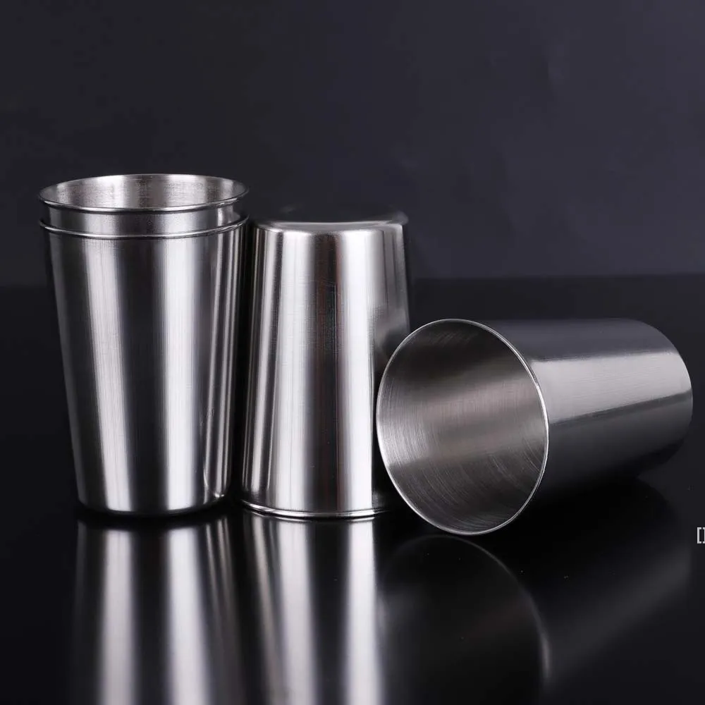 Tasses en acier inoxydable de 350ML, tasses à pinte de 12Oz, gobelets à eau empilables et incassables, tasse à bière BBB15054