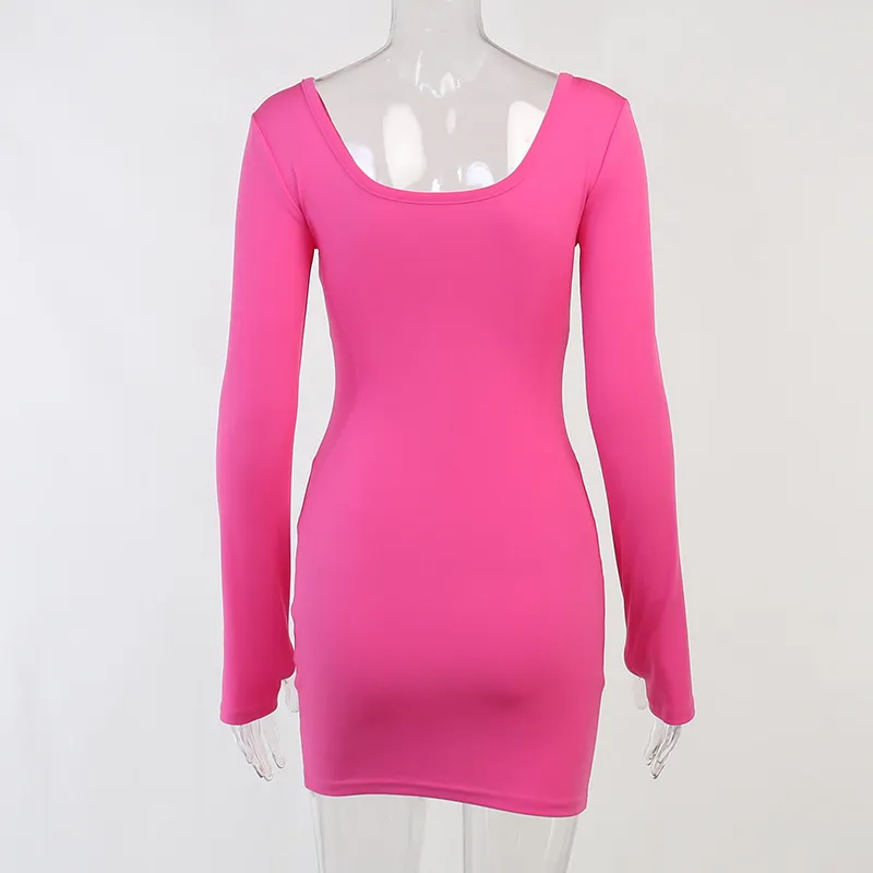 Long Sleeve Bodycon Mini Dress With Corset Button... From Lang01, $17.52 |  DHgate.Com