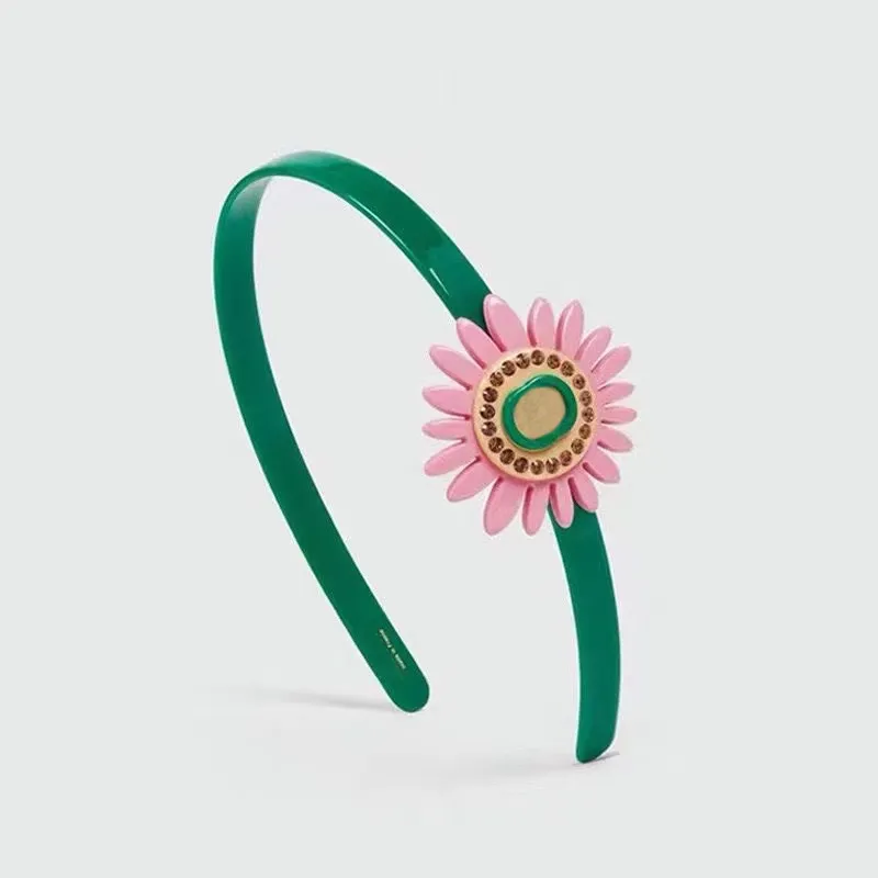 Cute Sunflower Letter Headband Women Letters Hairband Gift Ofr Love Girlfriend Fashion Hair Accessories High Quality