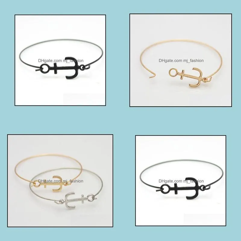 gold plated charms anchor bracelet best friend gift charm bracelets