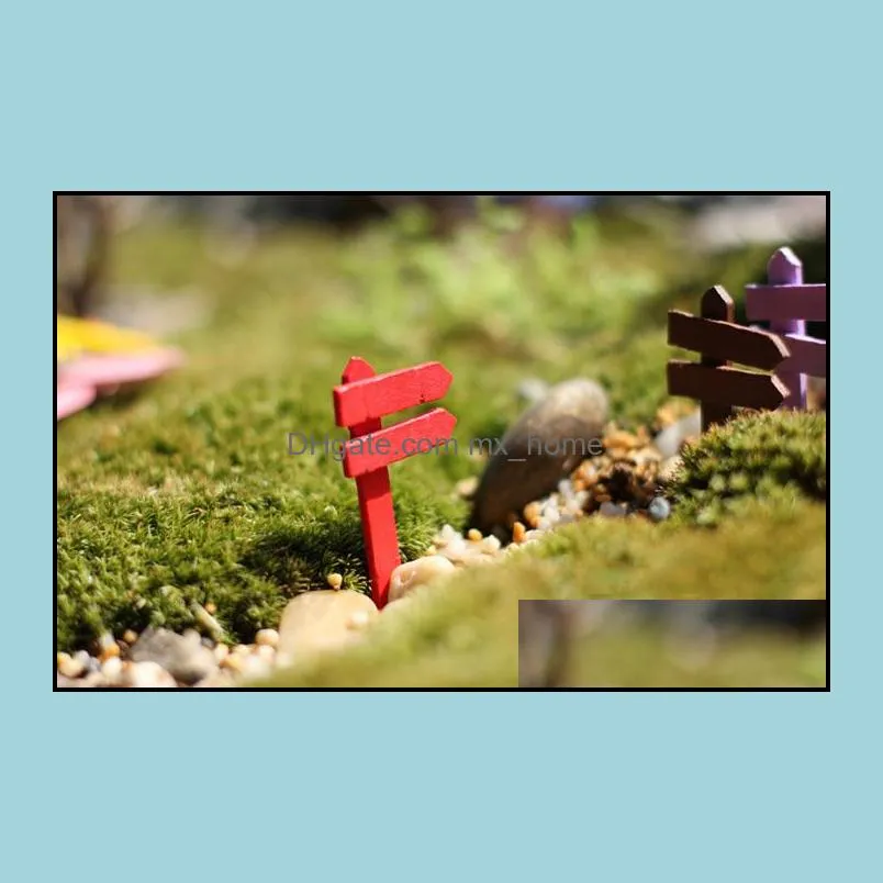 Wholesale Mini fencing fence fairy garden miniatures gnome moss terrariums desktop bottle garden resin crafts decoration for home