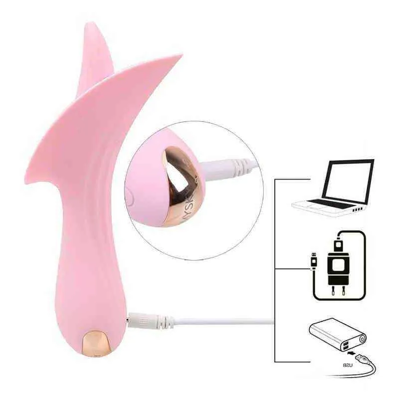Ikoky NXY Vibrators Tongue Vibrator Oral Sex Massager 10 Mode Clitoris Stimulator Silicone Female Masturbator_voghion.com