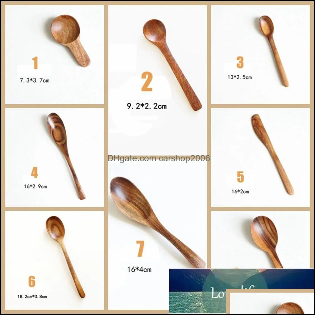 Teak Wooden Spoon Soup Spoon Milk Powder Spoon Stirring Butter Knife Children`s Cutlery