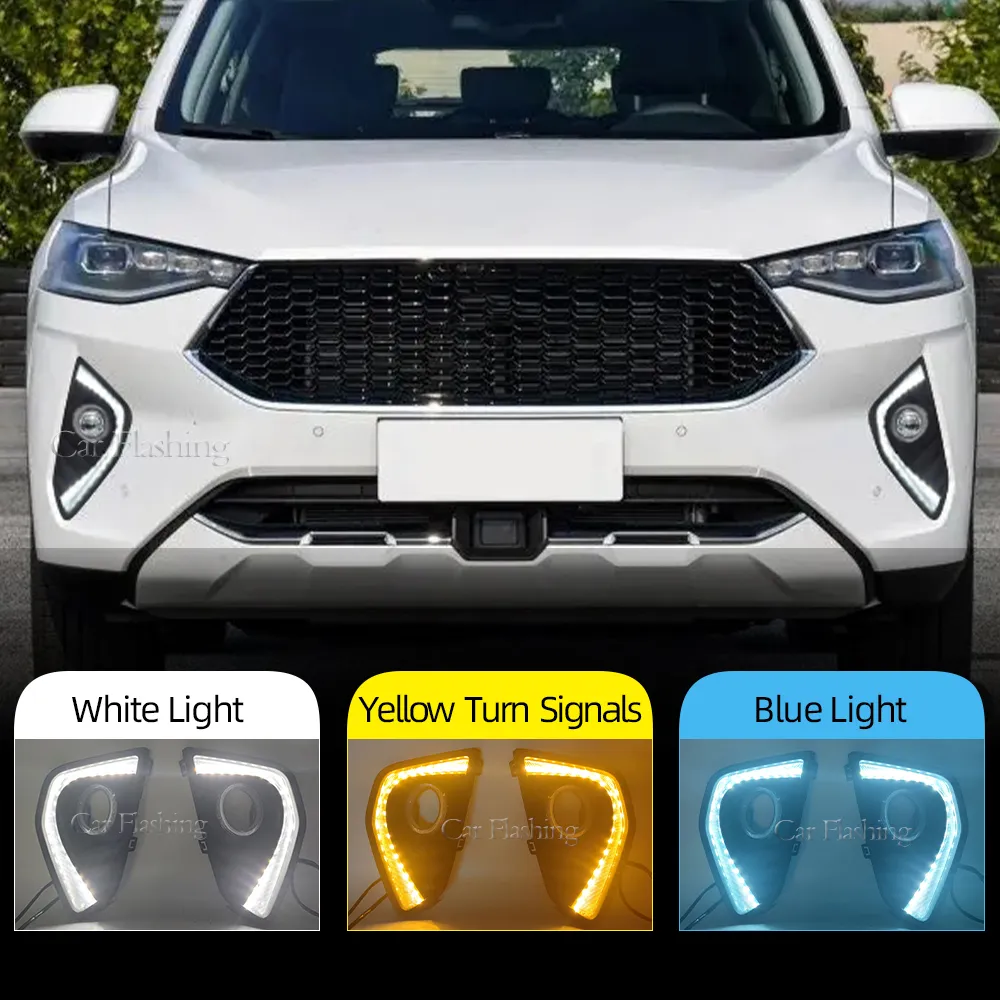 Daytime Running Lights Autobarn Lights Set For Haval F7 F6X With Yellow